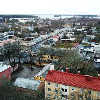 ilmakuva kaupungista