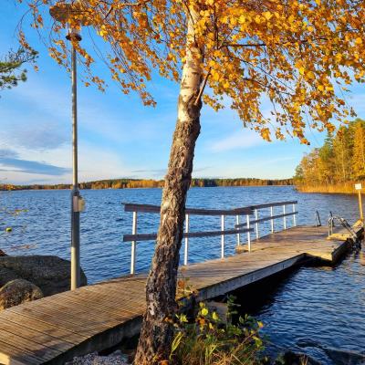 Haimion syksyinen uimalaituri