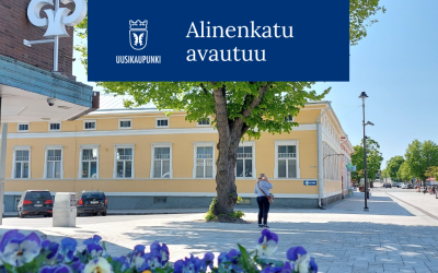 Alinenkatu, Sepänkadun ja Alisenkadun kulmaus. Katukuva.