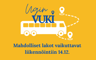 Joukkoliikenteen tilanne mahdollisessa lakossa