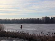 Retkiluistelua Käätyjärvellä