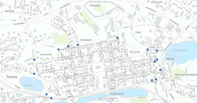 Ajokieltoalue kattaa koko kaupungin ruutukaava-alueen.