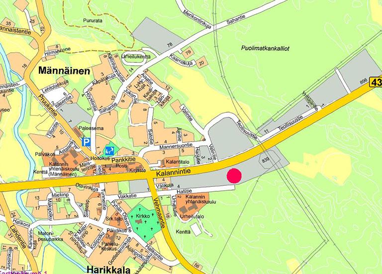 Hallitie Kalanti -lähestymiskartta